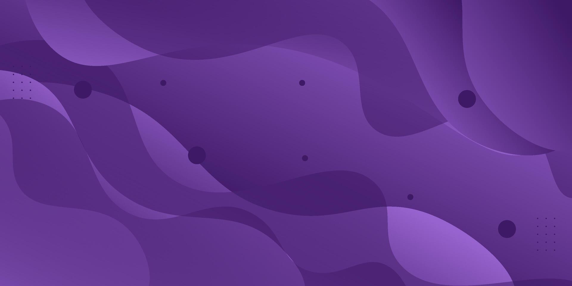Purple gradient geometric business banner design. Creative banner design with wave shape. eps10 vector