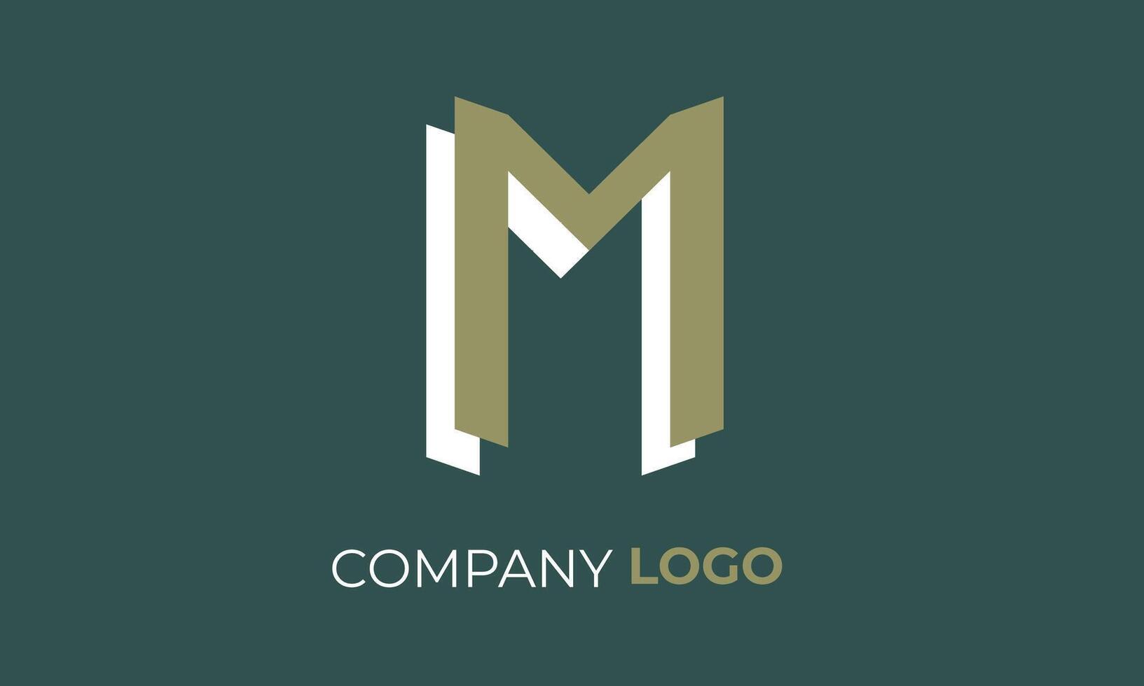 Creative and modern letter M logo design for branding and identity vector