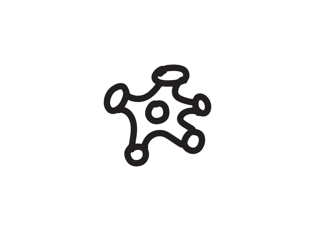 Set of an Bacteria and Virus Illustrated vector