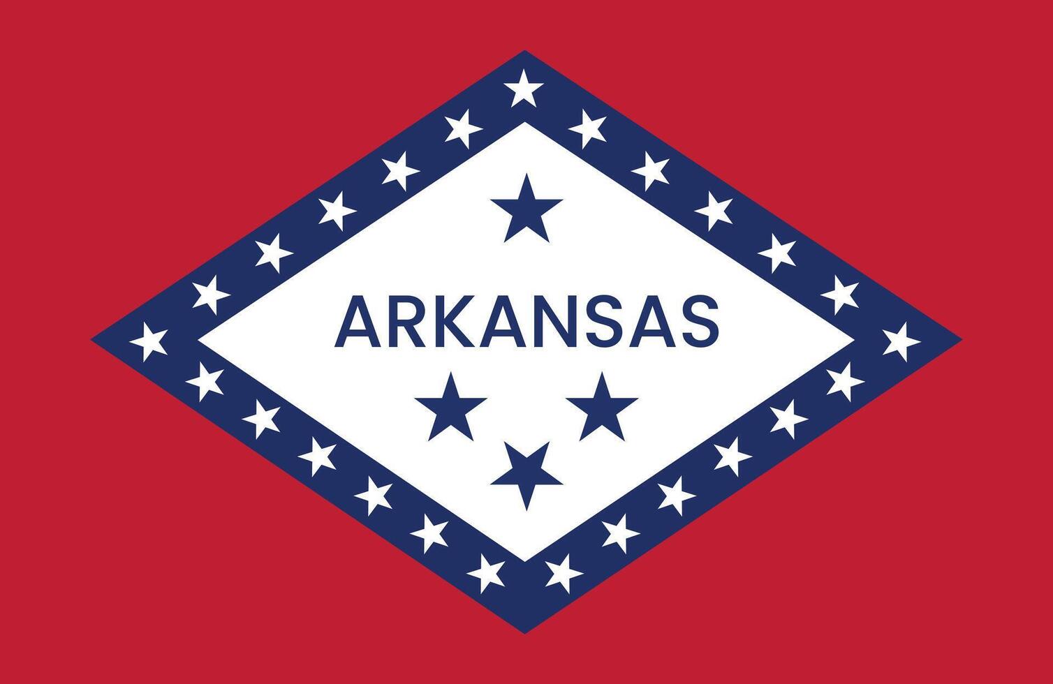 Arkansas Flag Stock Image. vector