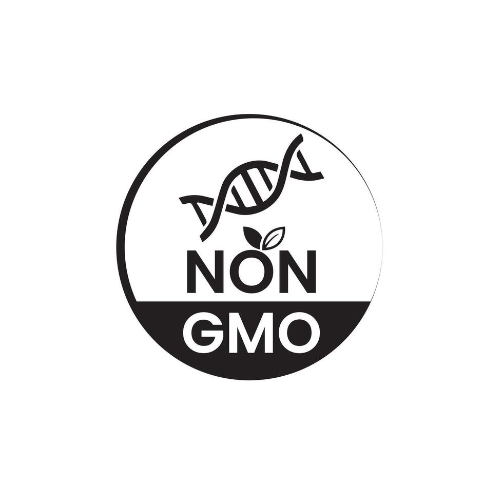 non gmo icon, design icon, badge design vector