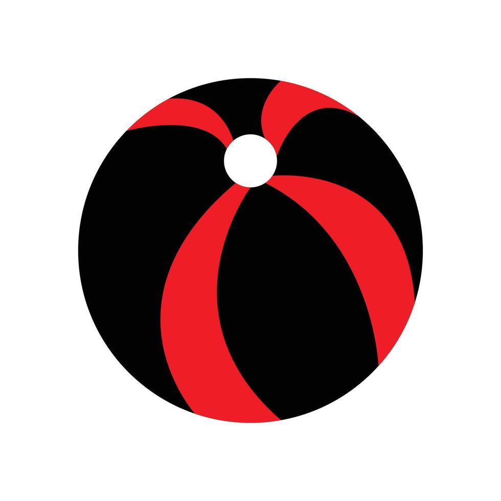 Minimalist Beach Ball Logo vector
