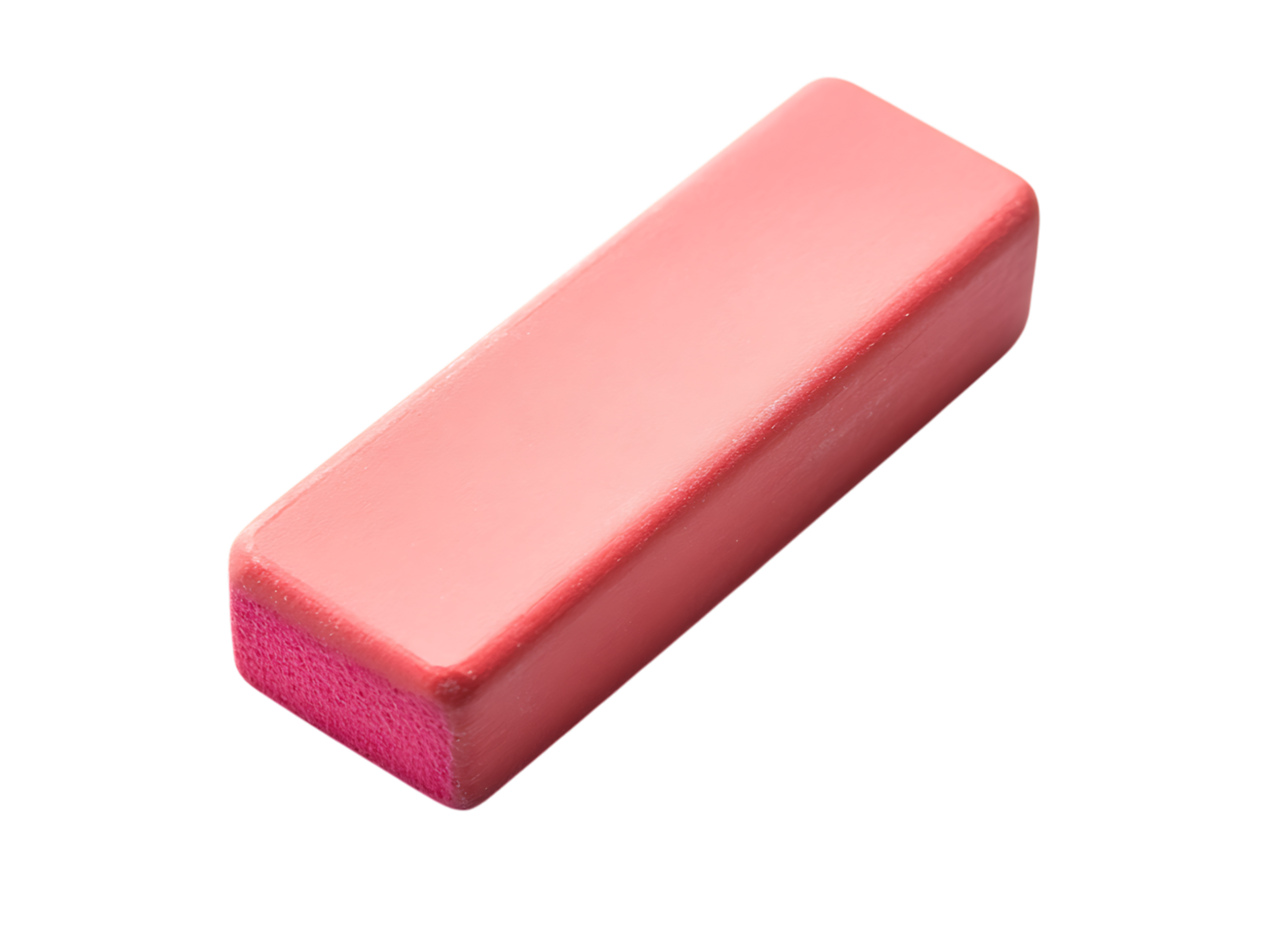 Pink eraser isolated on transparent background png