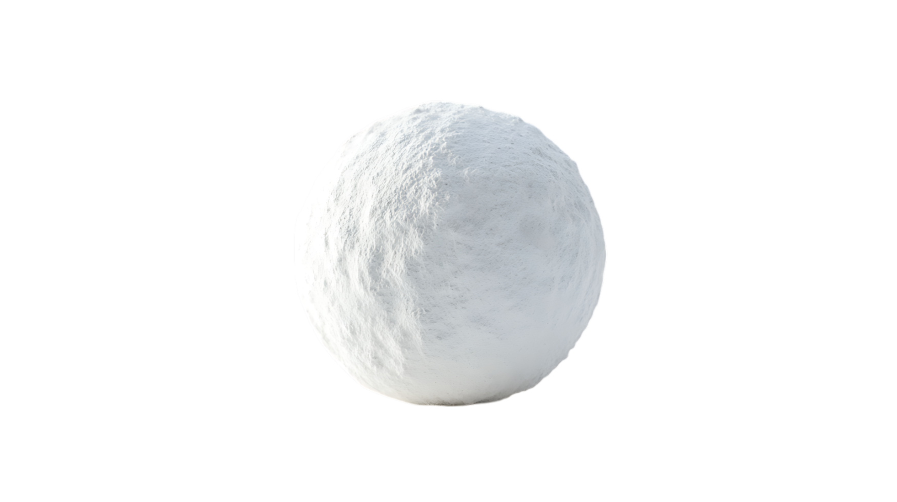 Perfect snowball, winter fun, snowy sphere png