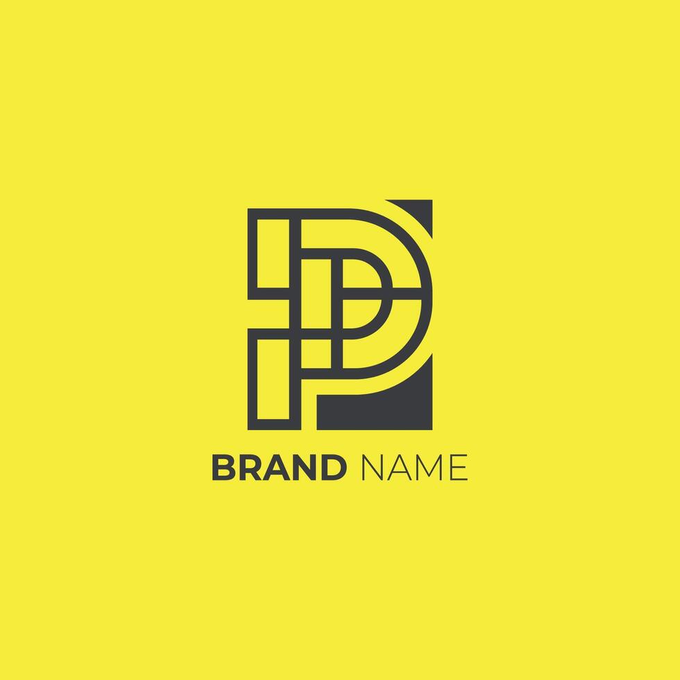 Creative letter mark logo design with abstract and modern style for branding identity vector