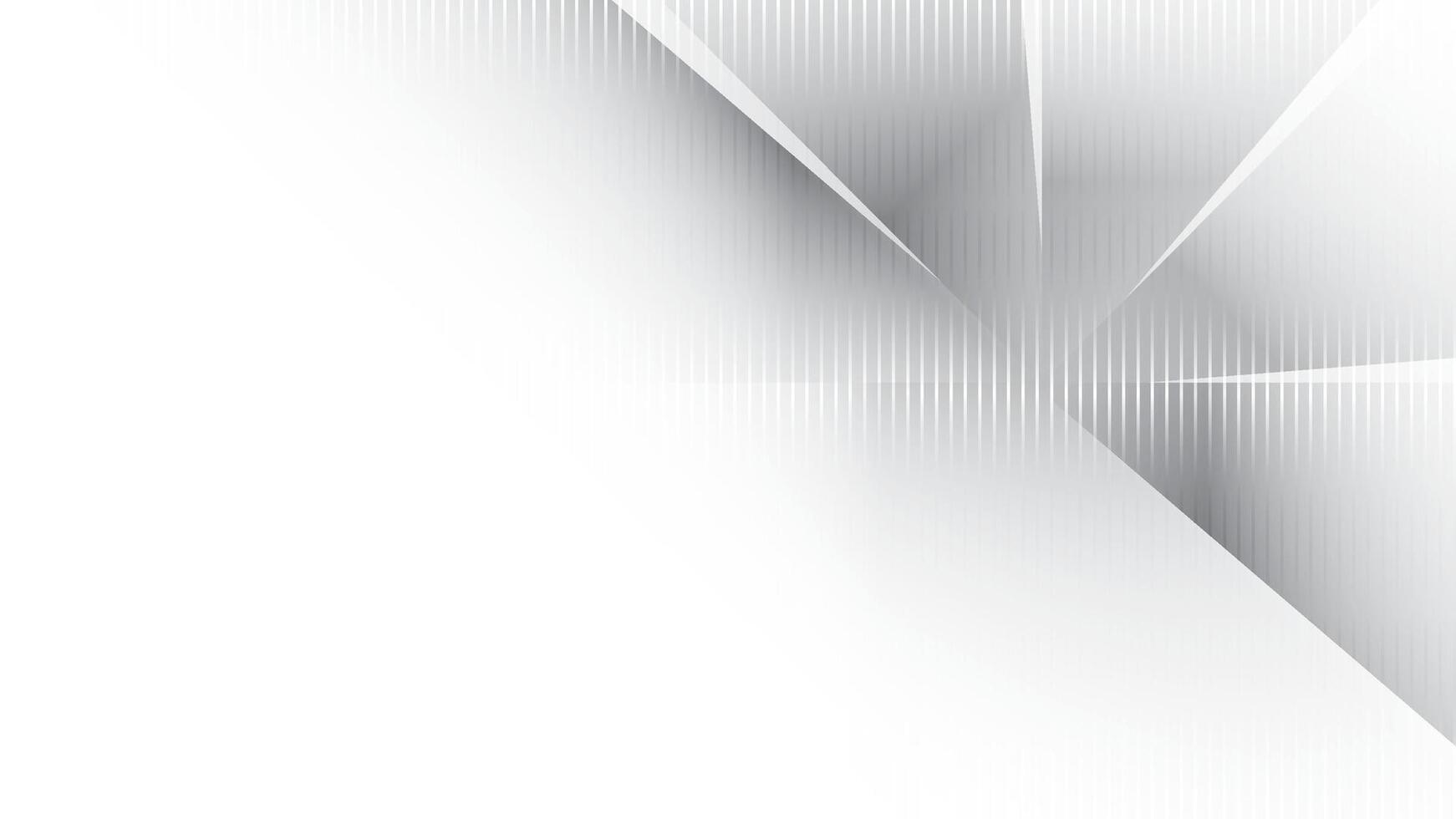 Abstract white and gray color, modern design stripes background with geometric shape and straight lines, vector