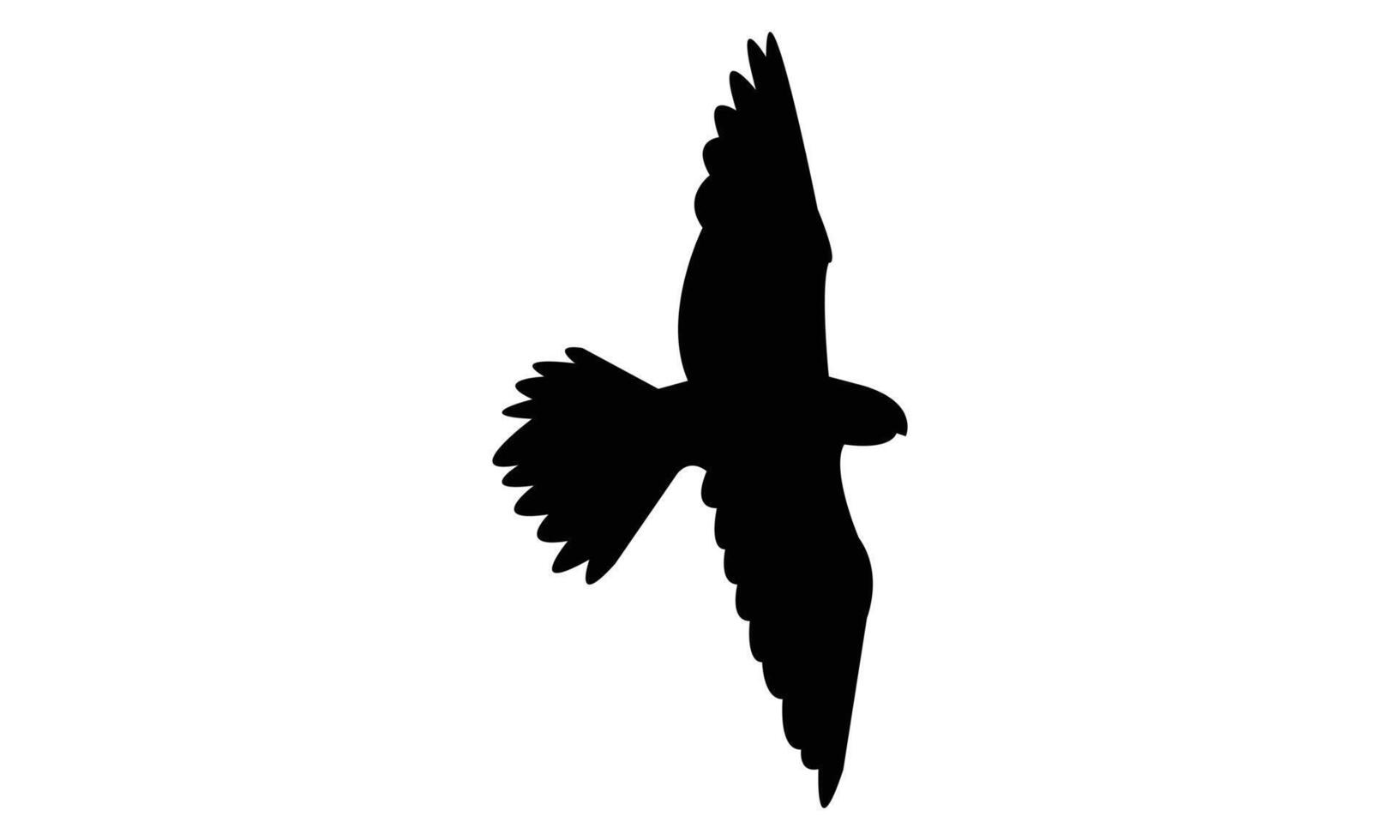 Flying African hobby black Silhouette Design And Illustration. vector
