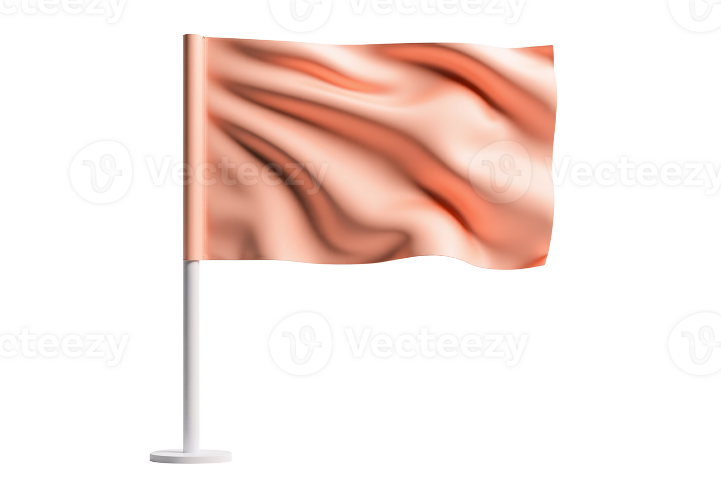 An orange flag on a pole png