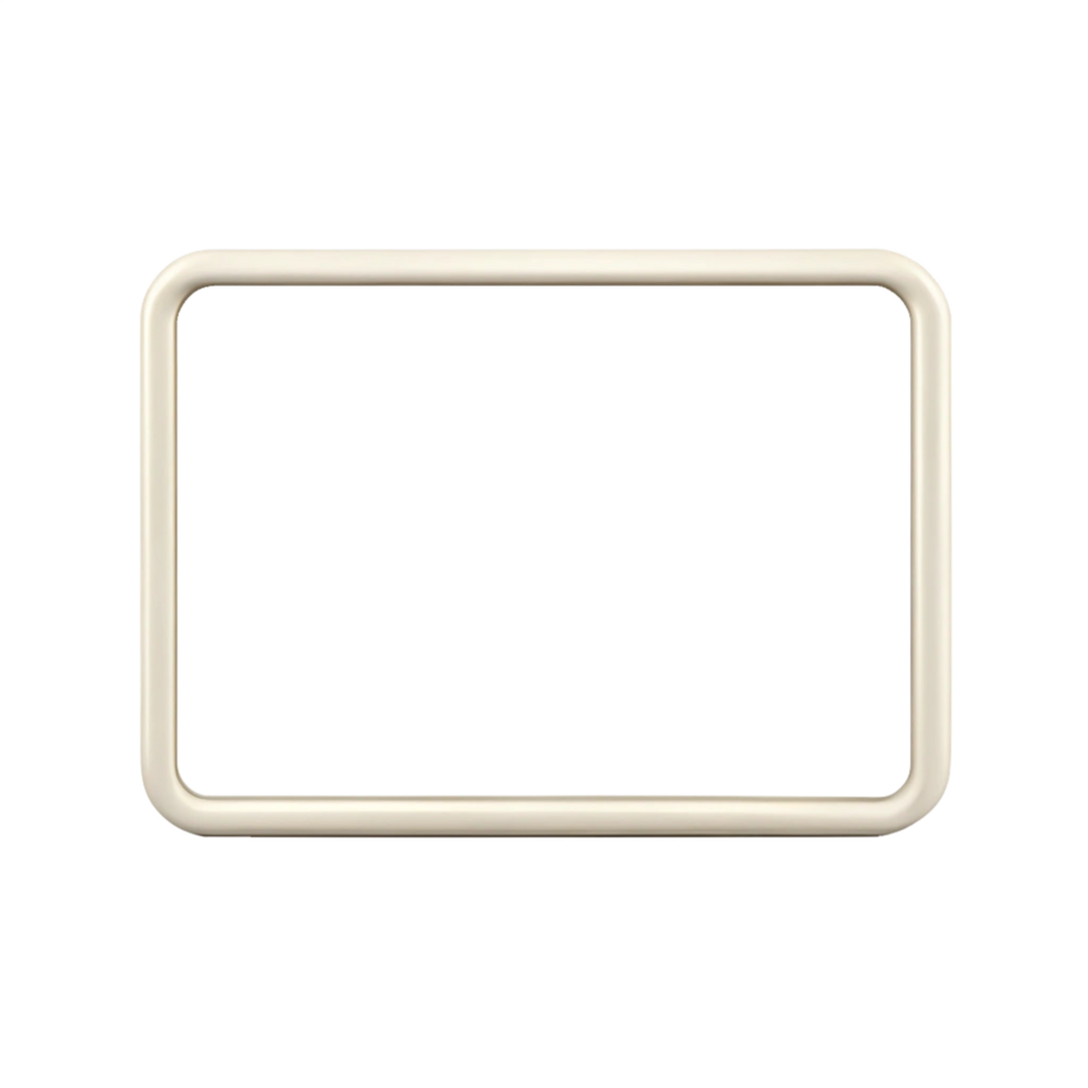 golden rectangular border frame is isolated n transparent background png