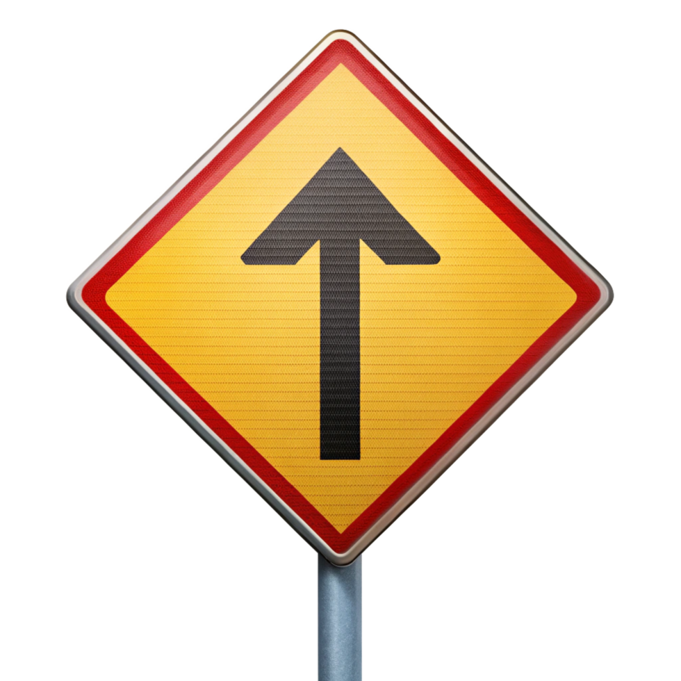 traffic sign for give away on the poll is isolated on transparent background png
