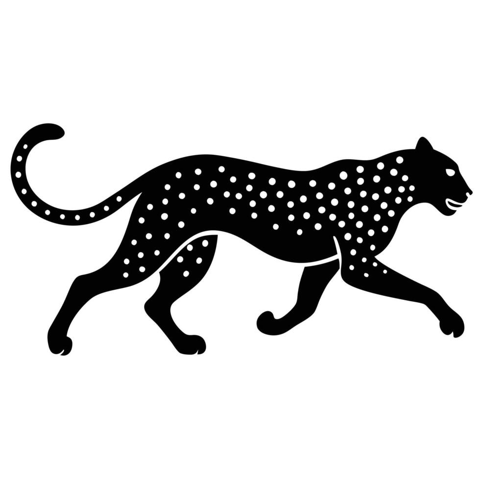spotted leopard, cheetah, big cat vector