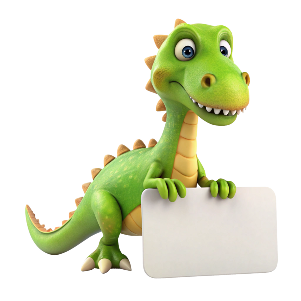 dinosaur shape title banner frame is isolated on transparent background png