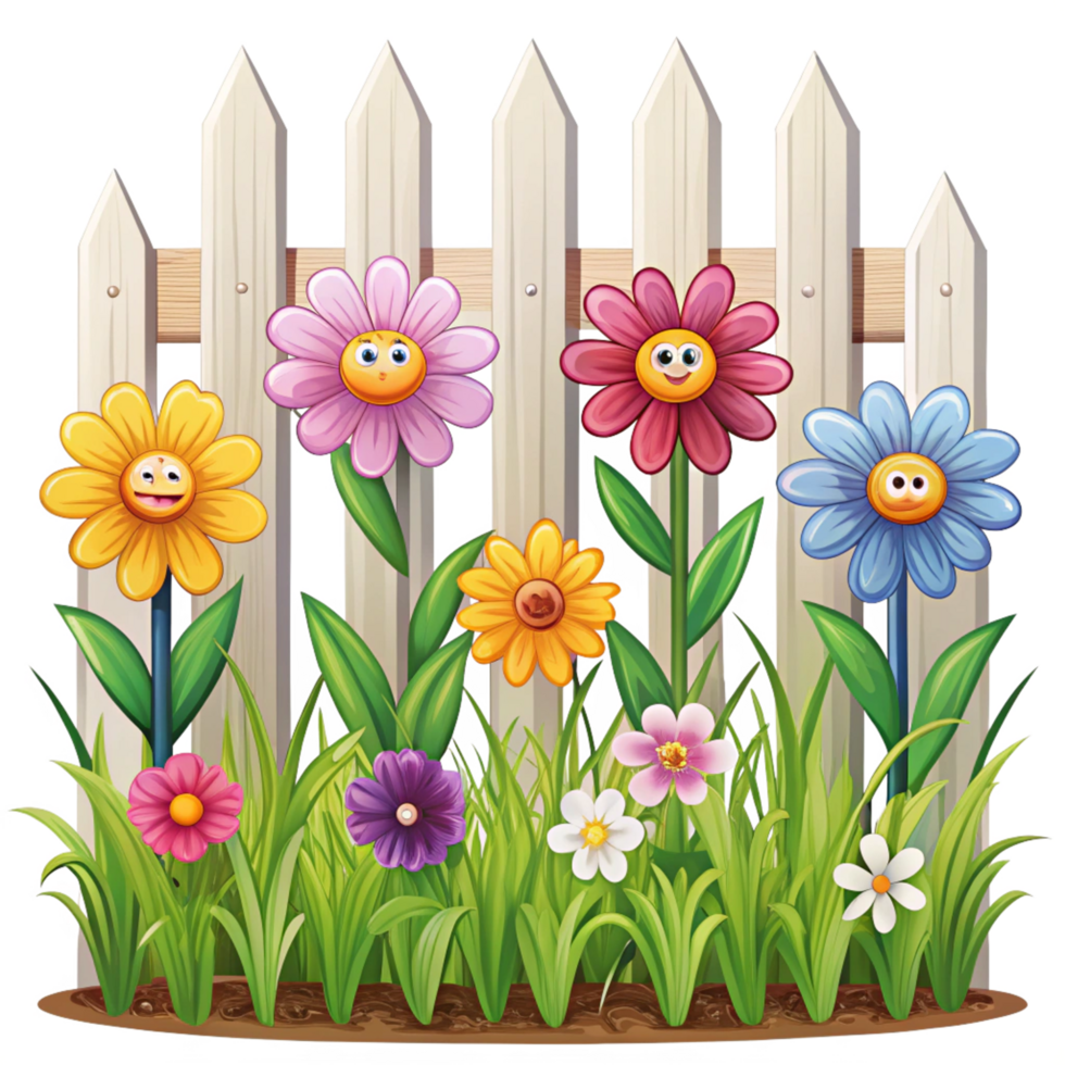magical flowers is isolated on transparent background png