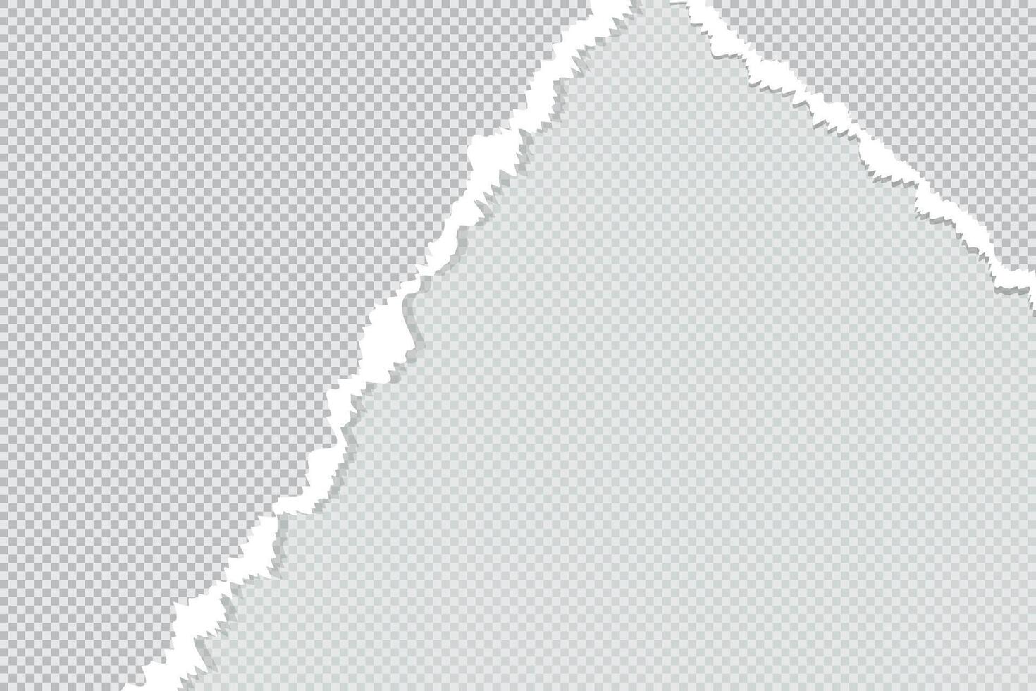 A rectangular paper frame in the retro style with jagged edges vector