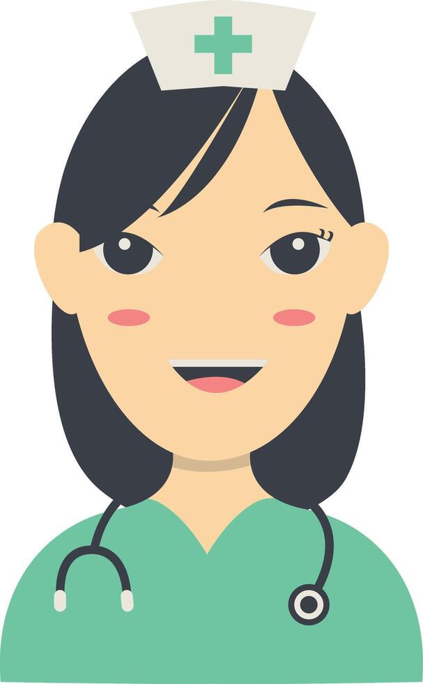 Illustration of Women Nurse Isolated on White Background vector