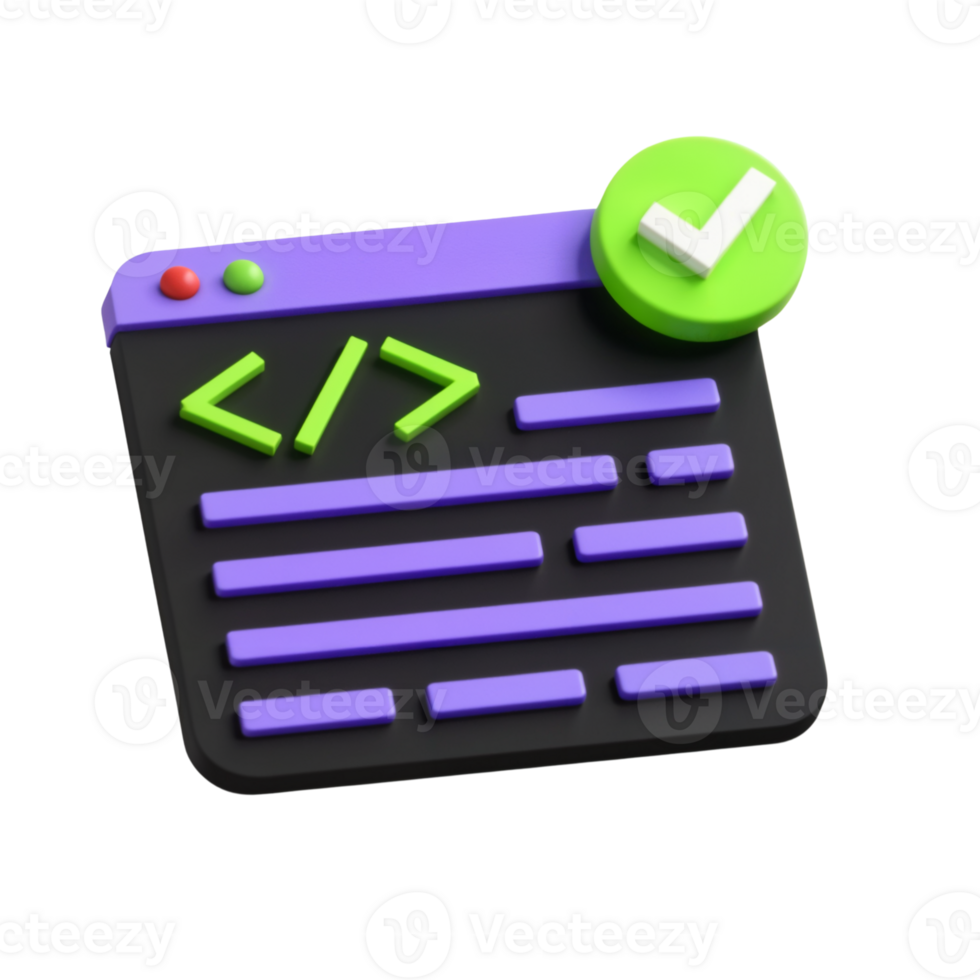 Colorful Coding Screen Illustration for Developers png