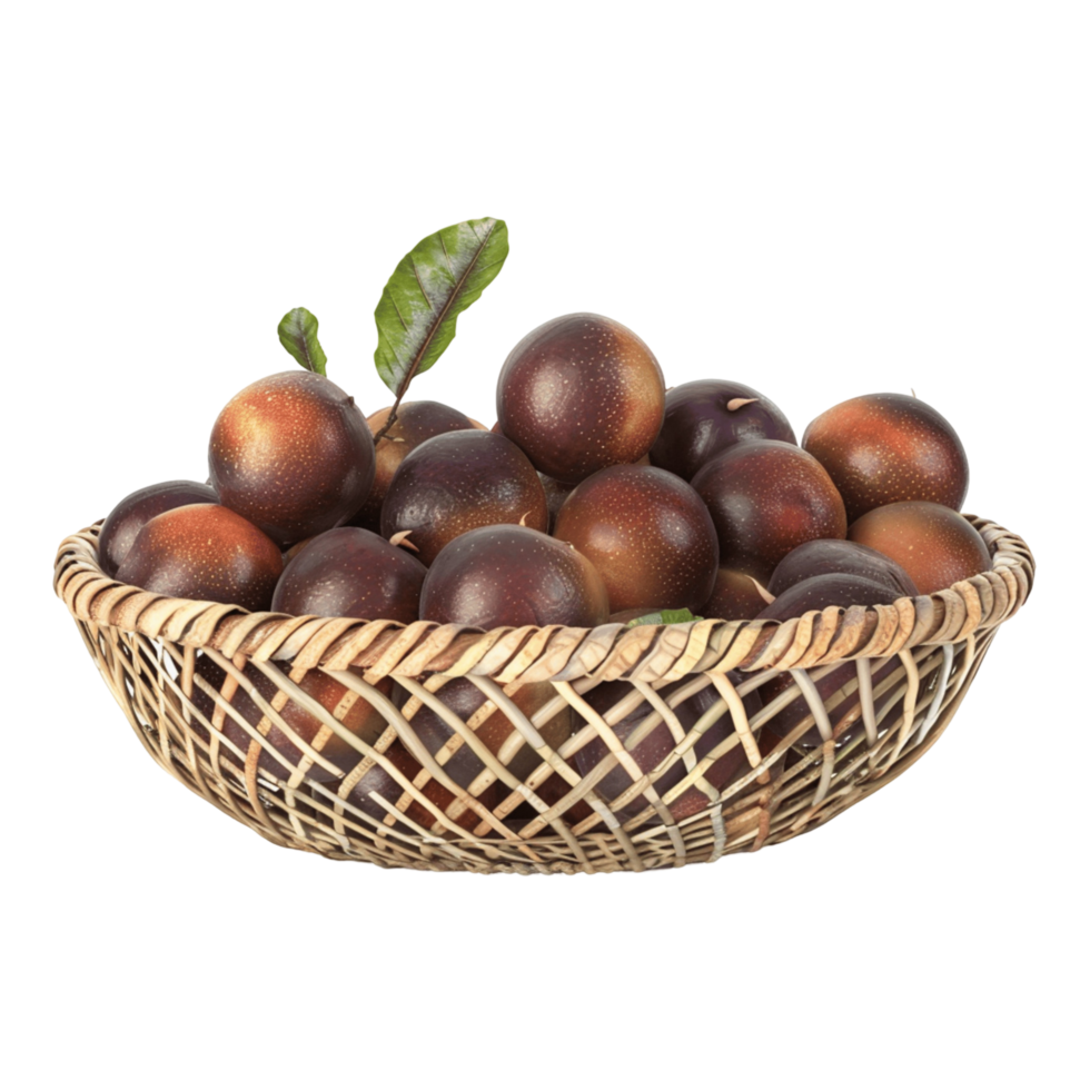 Natural Fruit Basket with Organic Fresh Produce png