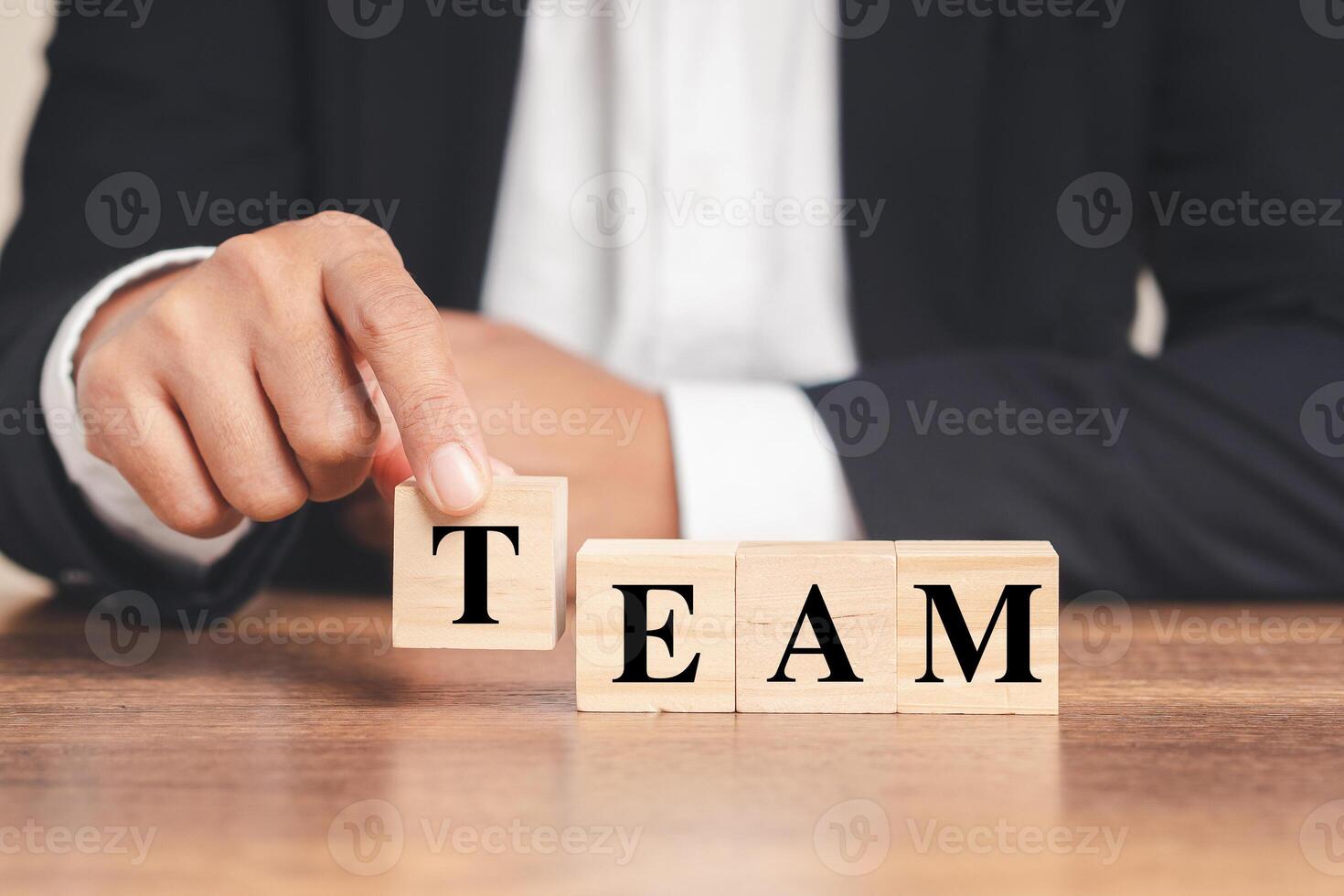 Close-up of teamwork to target and achieves a successful business photo