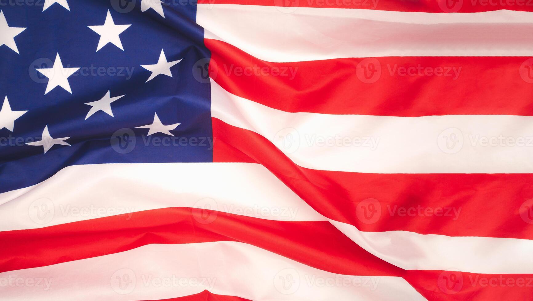 The National flag of the United States of America. Close-up photo
