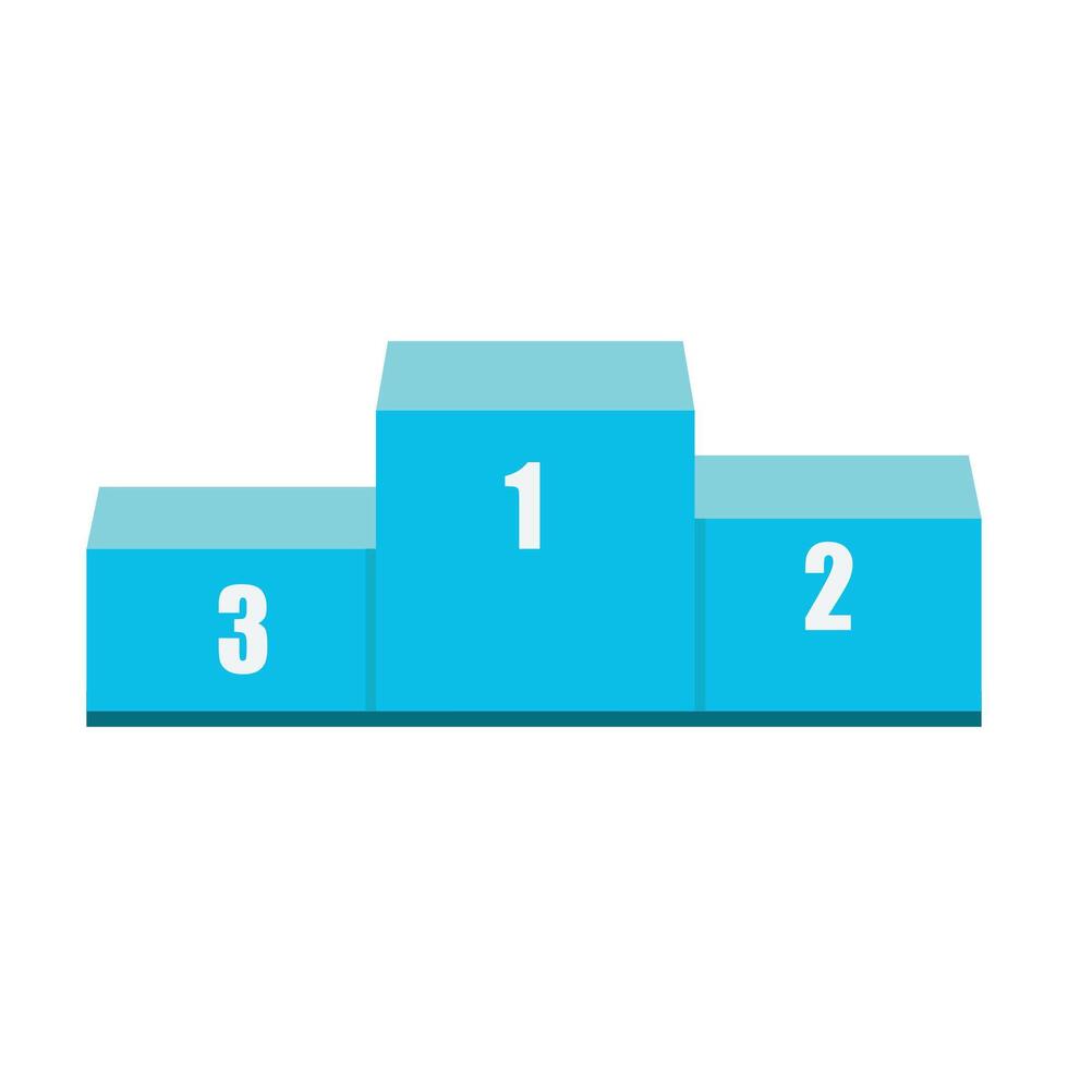 championship podium. isolated on a white background vector