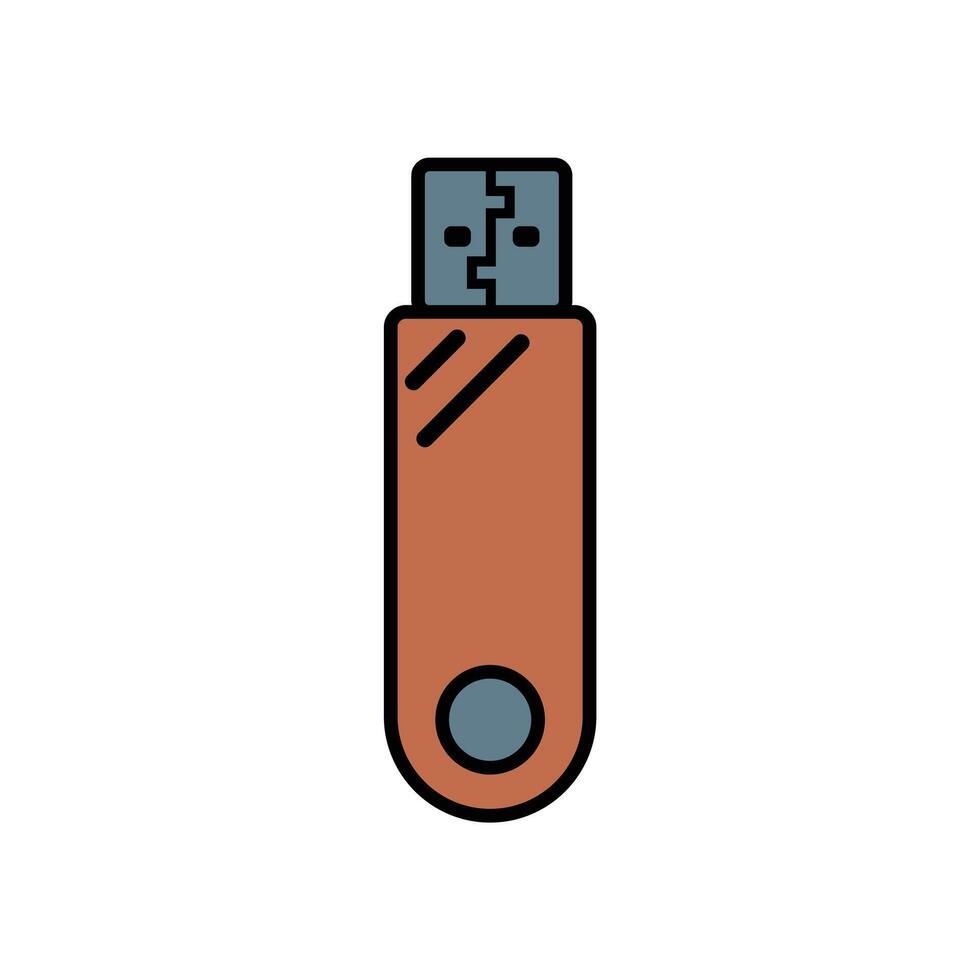 USB Flash Drive Illustration vector