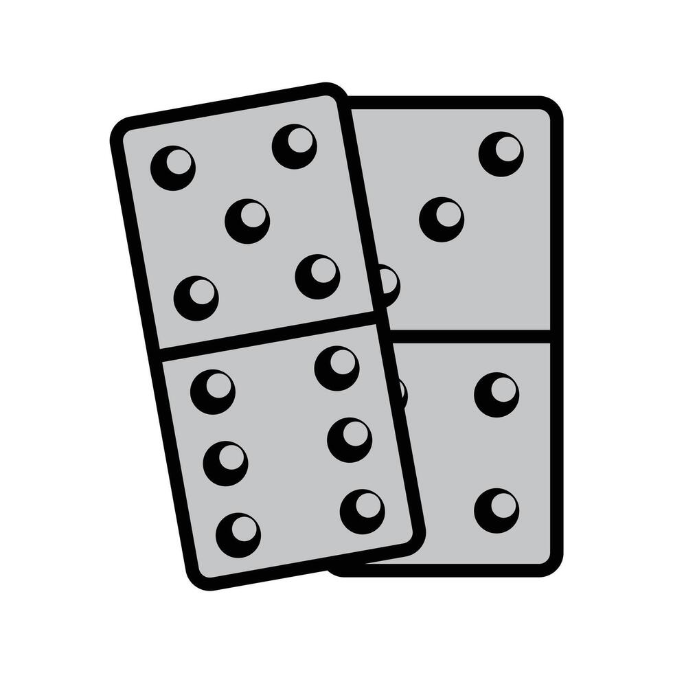 Overlapping Dominoes Illustration vector