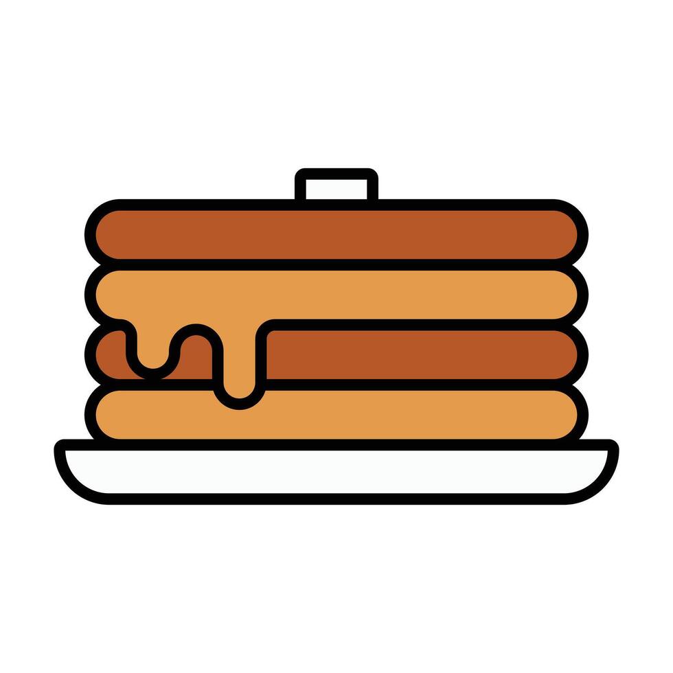 Stack of Pancakes Illustration vector