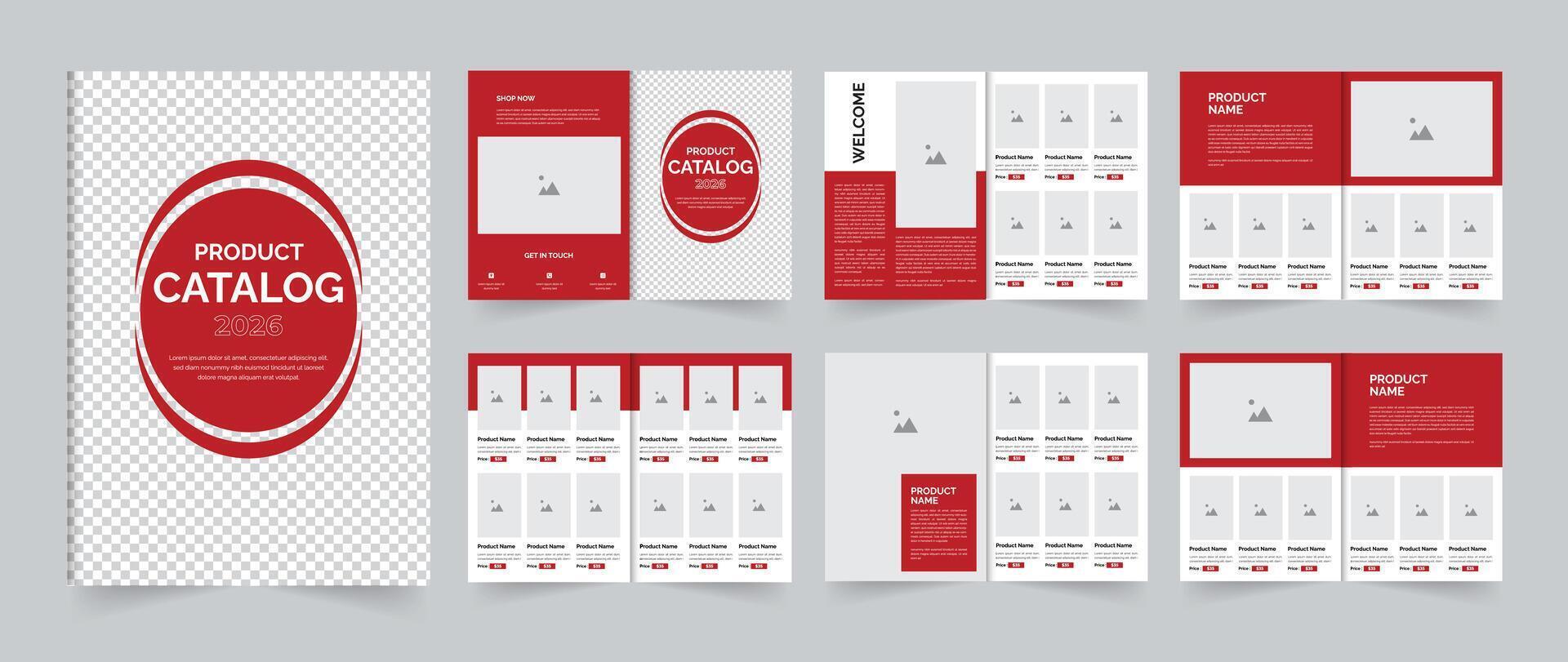 Product catalog or catalogue design multipurpose catalog design for your business vector