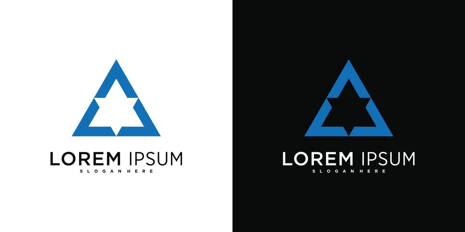 Company logo icon design element, abstract triangle vector