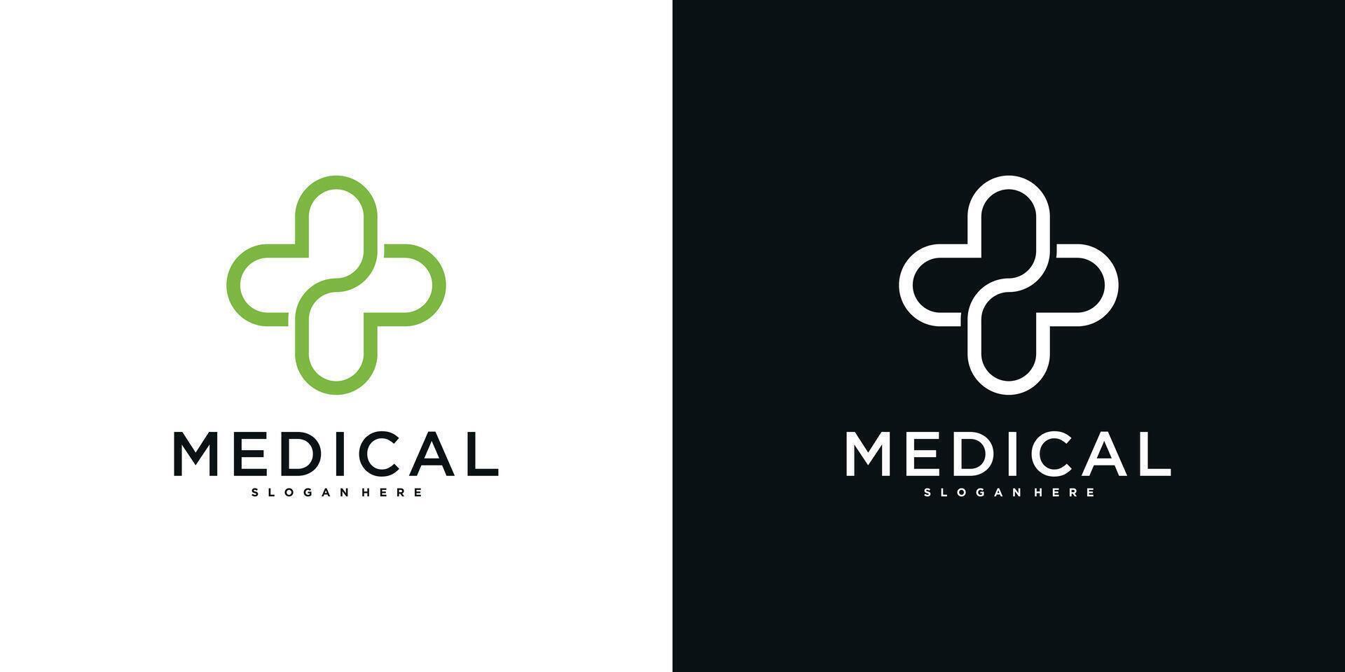 health services symbol logo design inspiration vector