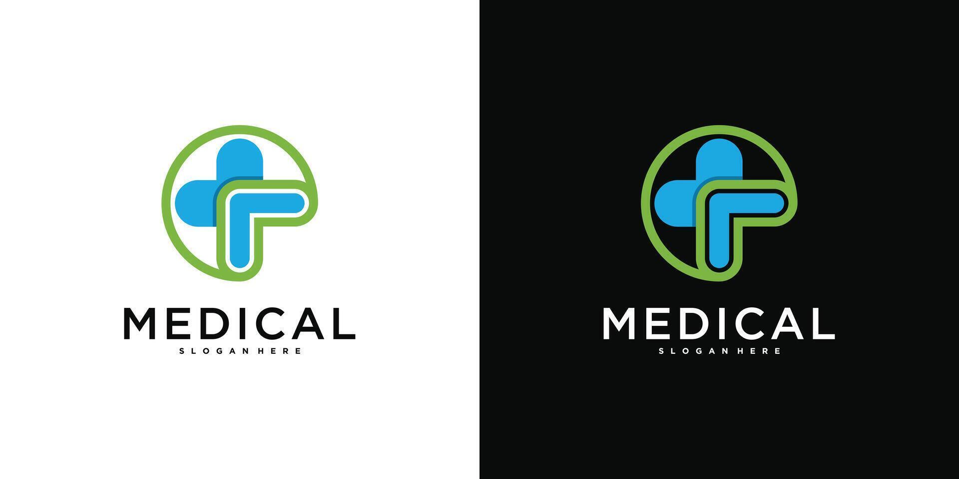 Medical health services symbol logo icon designs template vector