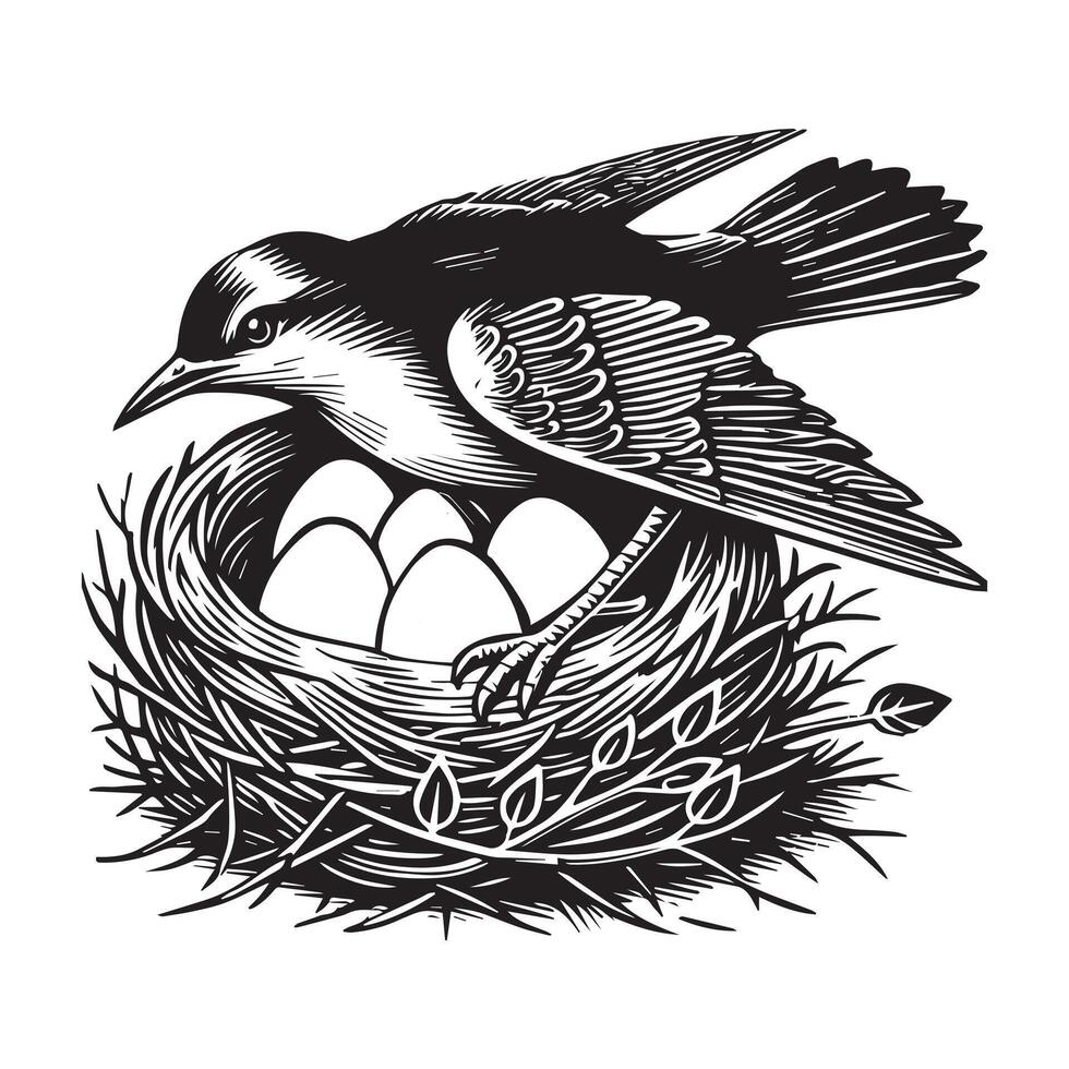 Rustic Bird House Clipart Design for DIY Projects vector