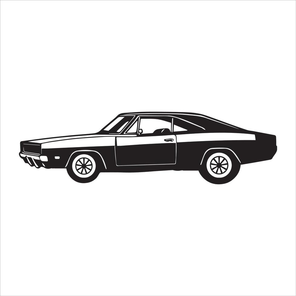 Elegant Luxury Car Vehicle Clip Art for Creative Work vector