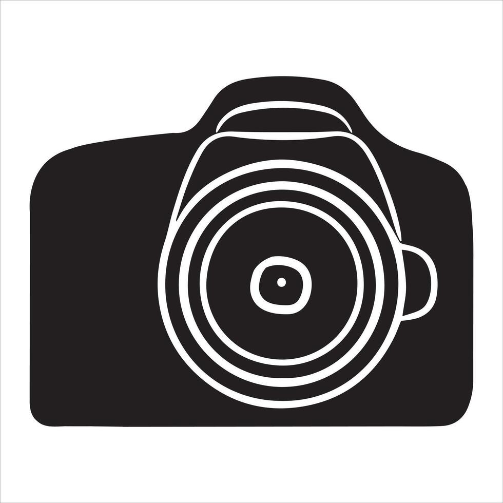 Videocamera Outline Silhouette Illustration vector