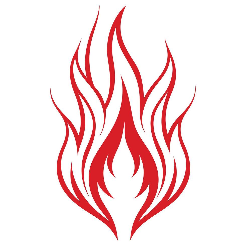 Creative Fire Flame Artwork for Sublimation Printing vector