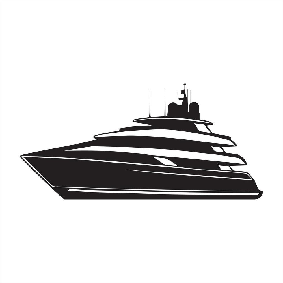 Best Ocean Luxury Cruise Ship Illustration Clipart vector