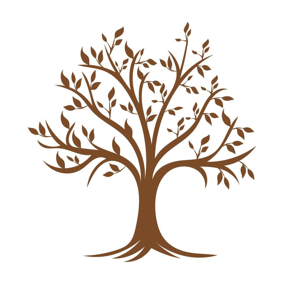 A best tree with leaves on it vector