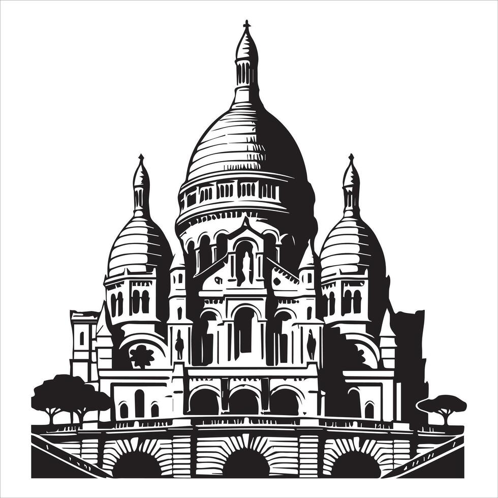 Creative Graphics of Iconic Monument Worldwide vector
