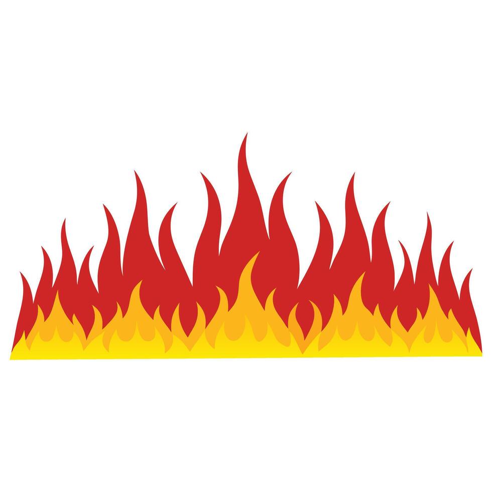 Intense Fire Flame Sublimation Design for Apparel vector