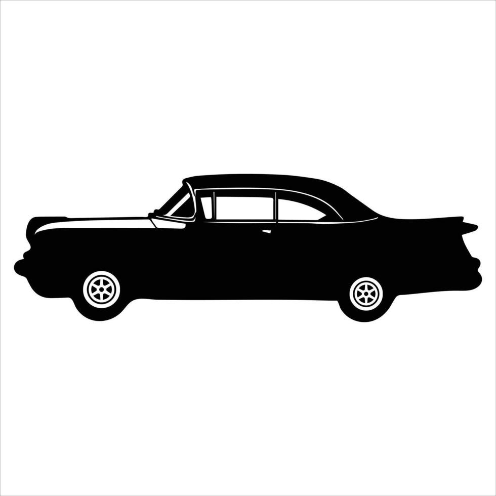 Classic Car Automobile Illustration with Timeless Appeal vector