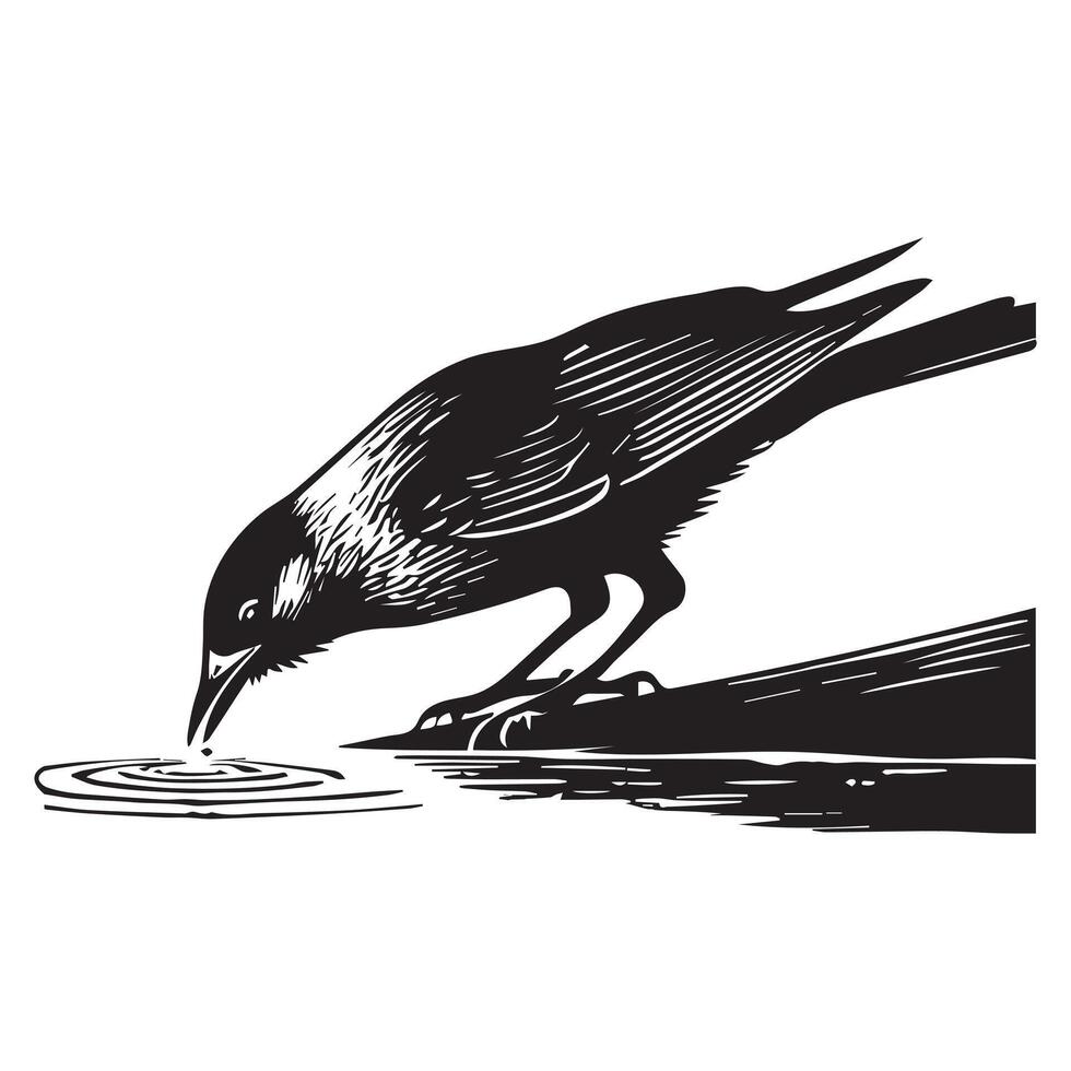 Nature-Inspired Clarks Nutcracker Bird Illustration for Gifts vector