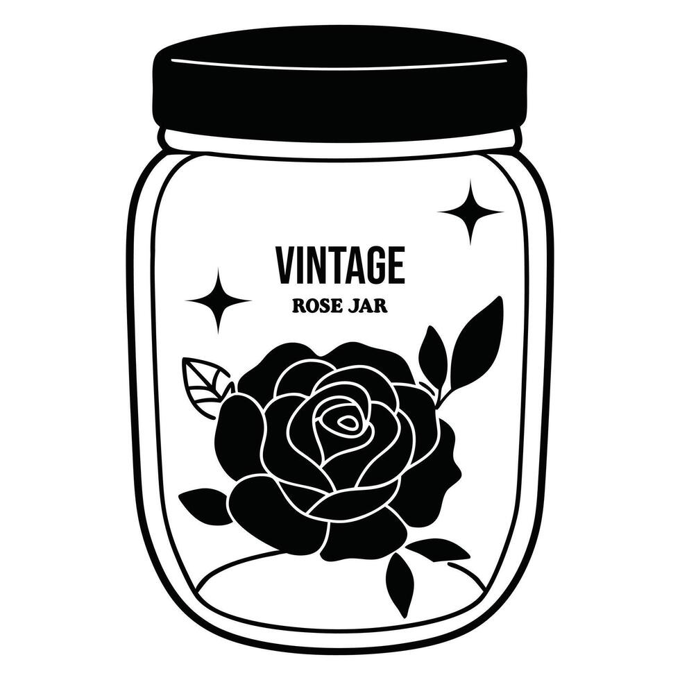 Classic Mason Jar Clipart Design Crafts and Project vector
