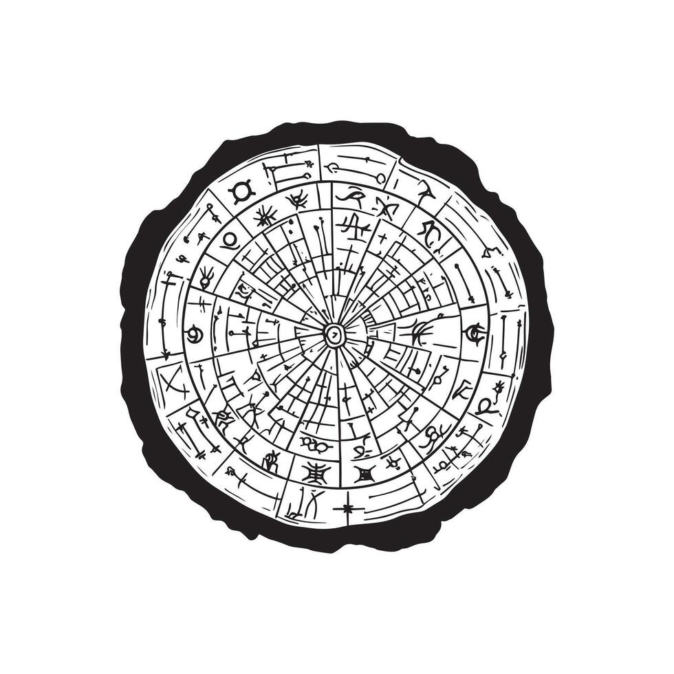 Unique Wood Slice Design for Custom Projects vector