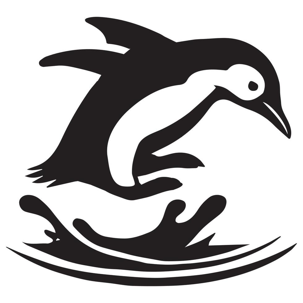 Cute Little PenguiAdorable Little Penguin Bird Design with Cute Penguin Illustrationn Design Featuring a Blue Penguin Illustration vector