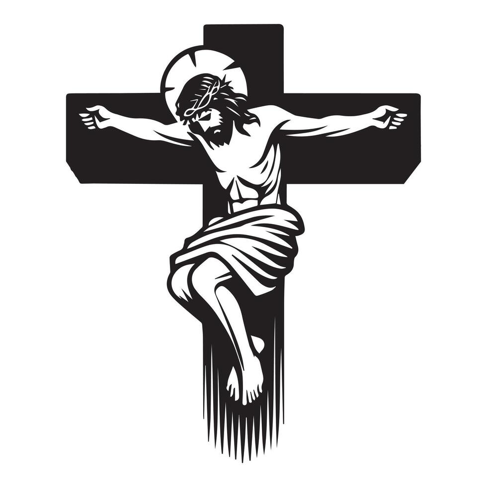 Jesus Crucifixion Clip Art vector
