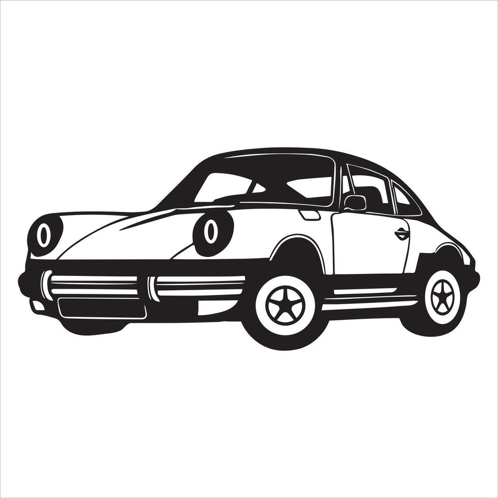 Luxury Car Vehicle Clip Art for Automotive Enthusiasts vector