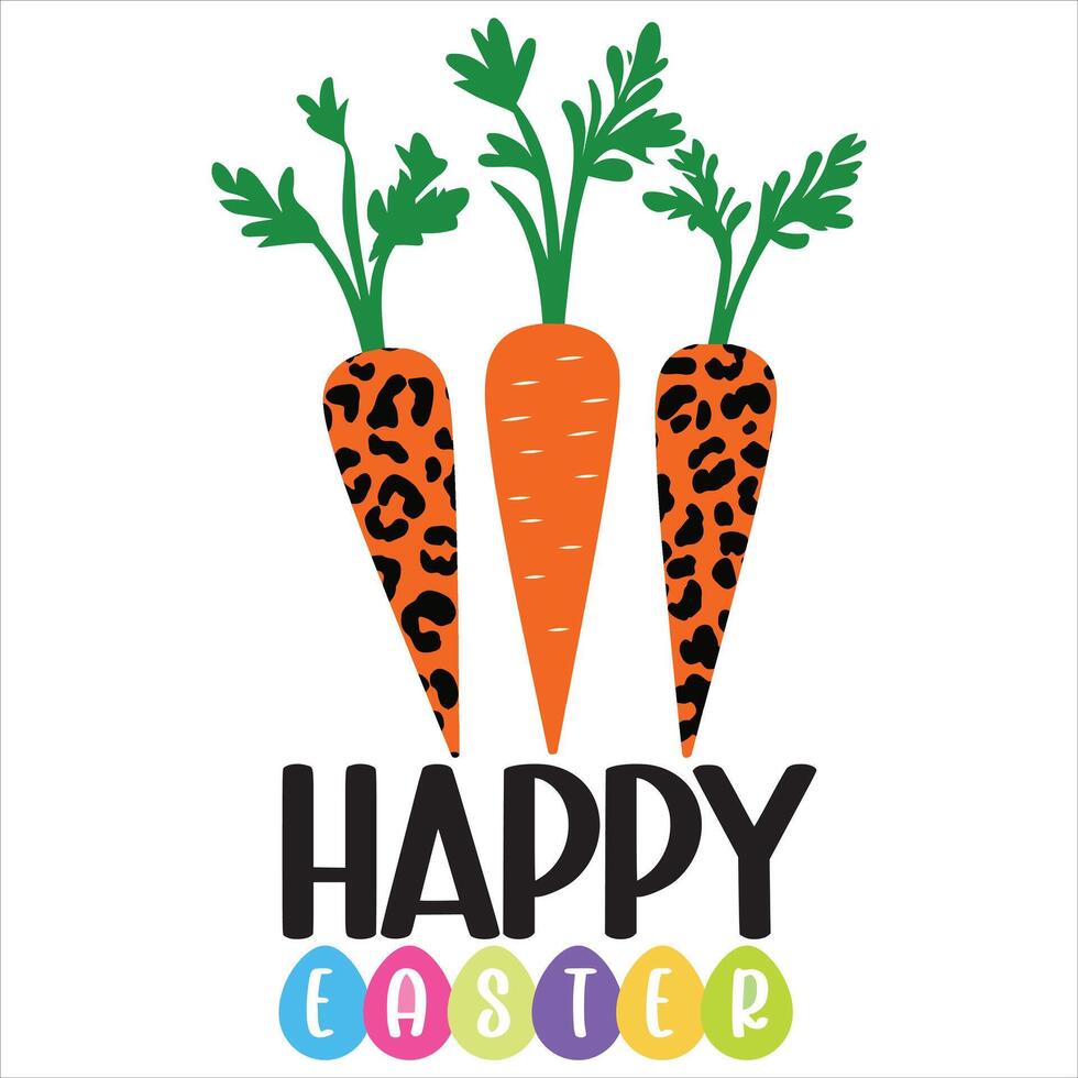 Christian T-shirt Design for Easter Festival with Happy Easter Illustration vector