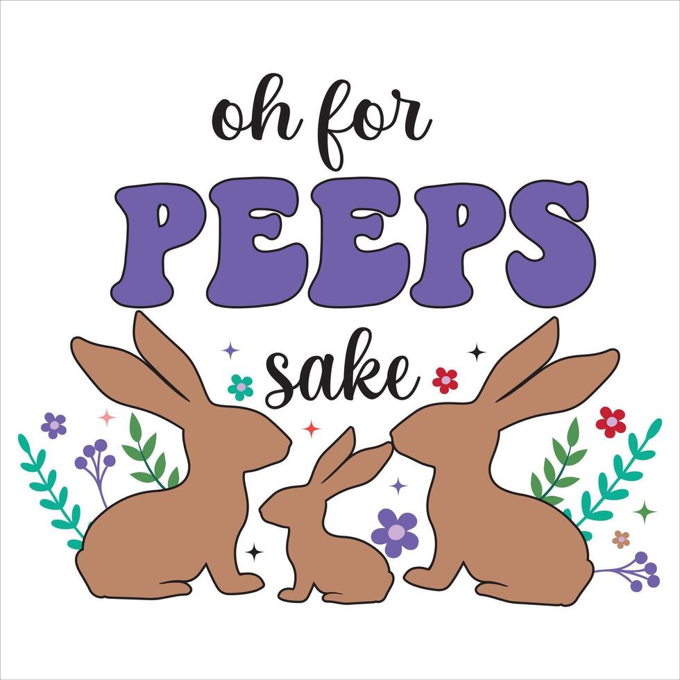 Christian Happy Easter Festival T-shirt Design with Beautiful Illustration vector