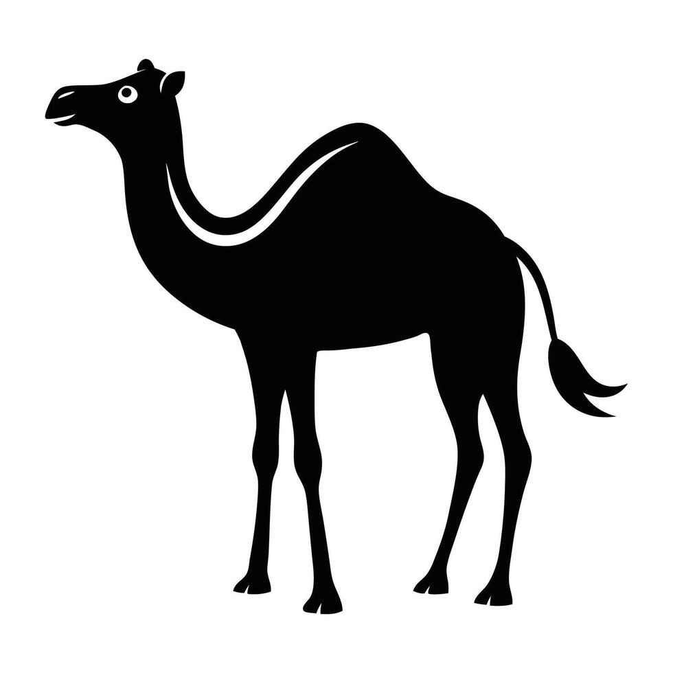 Camel Silhouette Design Concept vector