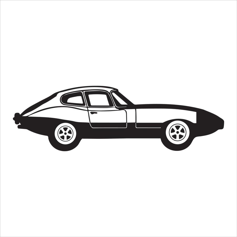 Elegant Luxury Car Clipart Design for Art Enthusiasts vector